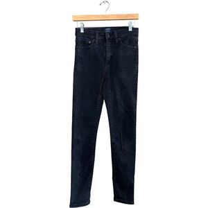 J.Crew Jeans Womens 25 Black Denim Skinny High-Rise Pockets Stretch Pants